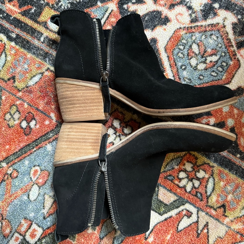 Black Suede Dolce Vita Ankle Boots
